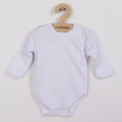   Csecsemő teljes hosszba patentos body New Baby Classic fehér