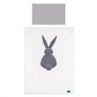 3-részes ágyneműgarnitúra Belisima Nyuszi 100/135 fehér-szürke