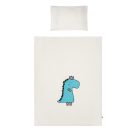 6-részes ágyneműhuzat Belisima Dino 3D 90/120 krémszínű-türkiz