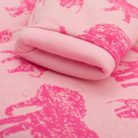 Meleg baba kezeslábas kapucnival Baby Service Elefánt rózsaszín