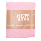 Jersey lepedő kiságyba New Baby 120x60 rózsaszín