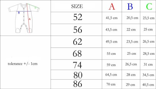 Baba pamut kezeslábas Nicol Tomi narancssárga