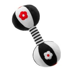   Érzékszervi kontrasztjáték babáknak csörgővel Akuku Súlyzó