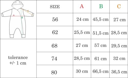 Téli baba kezeslábas Nicol Lea