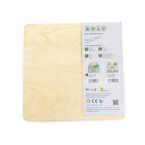 Fa betétes puzzle állatok Viga