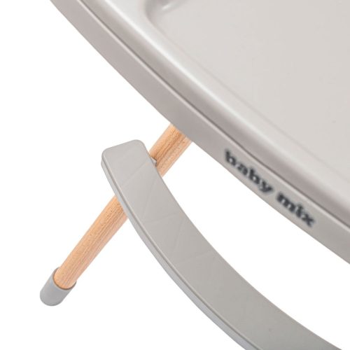 Etetőszék Baby Mix Freja wooden dusty pink