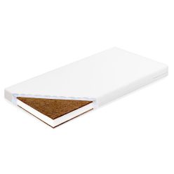  Gyerek matrac New Baby STANDARD 120x60x8 cm kókusz-habszivacs-kókusz fehér