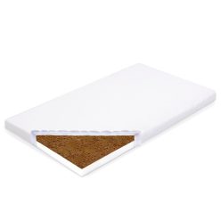   Gyerek matrac New Baby STANDARD 140x70x7 cm kókusz-habszivacs fehér