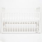 Gyerek kiságy New Baby LILLY leengedhető oldalráccsal fehér