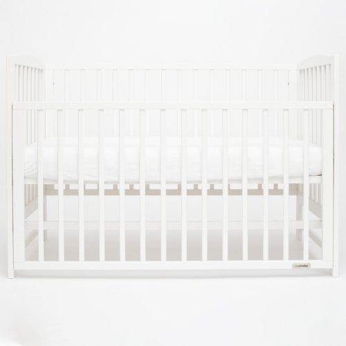 Gyerek kiságy New Baby LILLY leengedhető oldalráccsal fehér