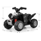 Elektromos négykerekű Milly Mally Honda ATV fekete
