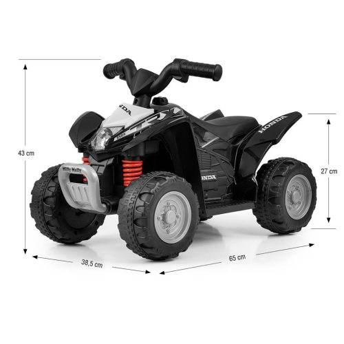 Elektromos négykerekű Milly Mally Honda ATV fekete