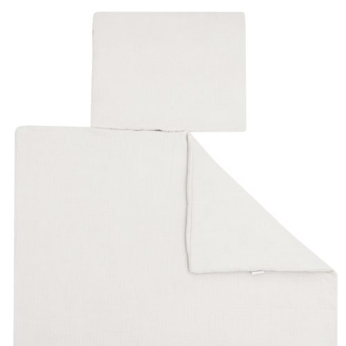 Muszlin ágynemű szett töltettel New Baby 80x70 cm ecru