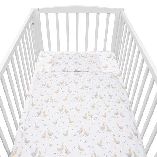 Pamut szett a kiságyba töltöttél New Baby Libák 90x120 cm