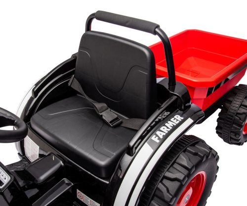 Elektromos vontató pótkocsival Milly Mally Farmer piros