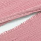 Muszelin Baba párna huzat- ék alakú New Baby STANDARD 30x37 cm pink