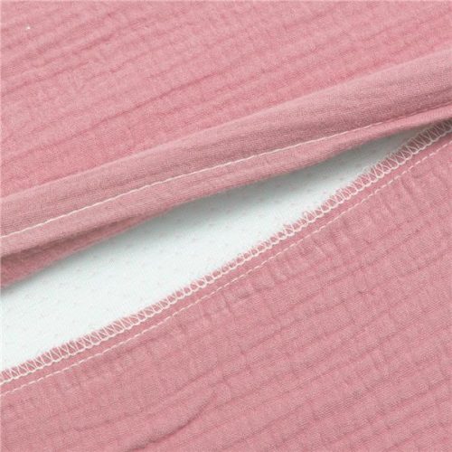 Muszelin Baba párna huzat- ék alakú New Baby STANDARD 30x37 cm pink