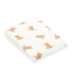   Muszelin Baba párna huzat- ék alakú New Baby STANDARD 30x37 cm bear
