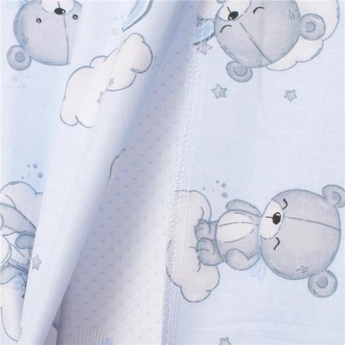 Baba párna huzat- ék alakú New Baby BASIC 59x37cm bear pink