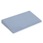 Muszelin Baba párna huzat- ék alakú New Baby STANDARD 59x37cm  blue