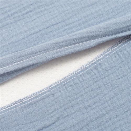 Muszelin Baba párna huzat- ék alakú New Baby STANDARD 59x37cm  blue