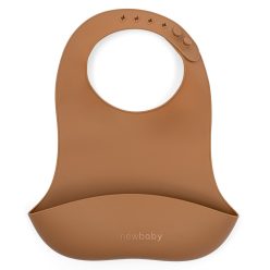 Szilikon előke New Baby barna