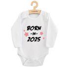 Gyermekek body nyomtatással New Baby BORN IN 2025 pink