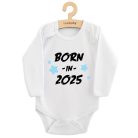 Gyermekek body nyomtatással New Baby BORN IN 2025 blue