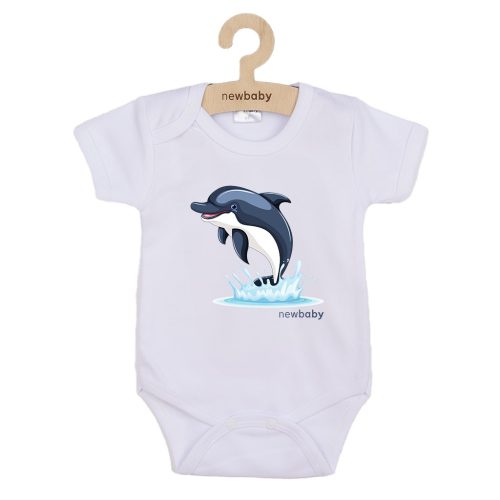 Baba body nyomtatással New Baby Dolphin- rövid ujjú