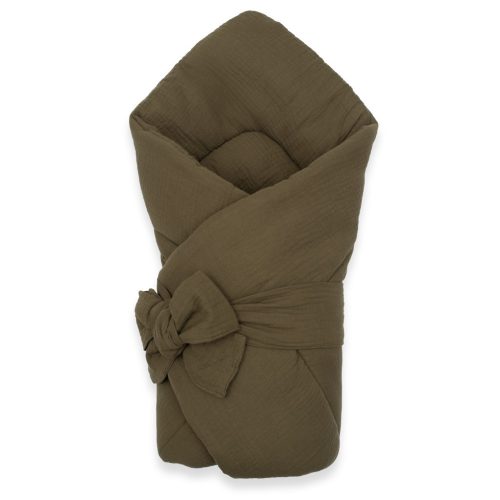 Muszlin megkötős pólya New Baby olive