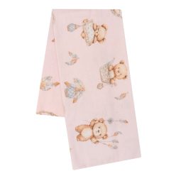 Flanel pelenka nyomtatott mintával New Baby teddy bear pink