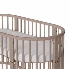 Gyermek növekedő 3-az-1-ben ovális kiságy + matrac New Baby kasmír színű