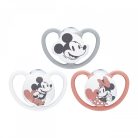 Baba cumi NUK Perfect Match Air Disney Mickey Mouse  6-18 hónapos grey