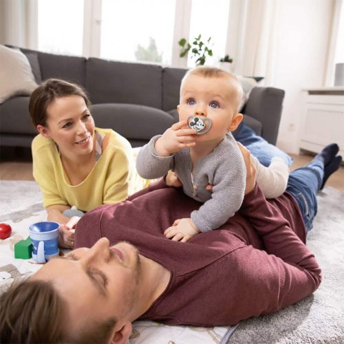 Baba cumi NUK Perfect Match Air Disney Mickey Mouse  6-18 hónapos grey