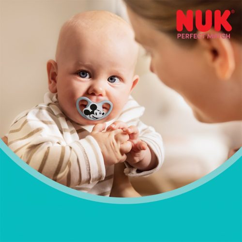 Baba cumi NUK Perfect Match Air Disney Mickey Mouse  6-18 hónapos red