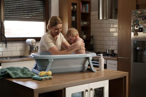 Összecsukható műanyag babakád Tega Baby blue