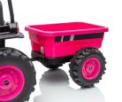 Elektromos vontató pótkocsival Milly Mally Farmer rózsaszín